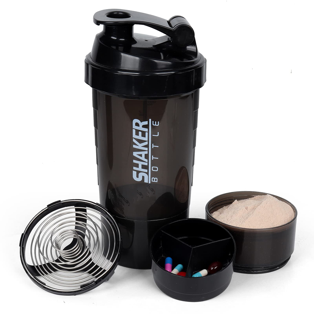 Protein Shaker Bottle - 3 lớp Shaker protein Chai Bột