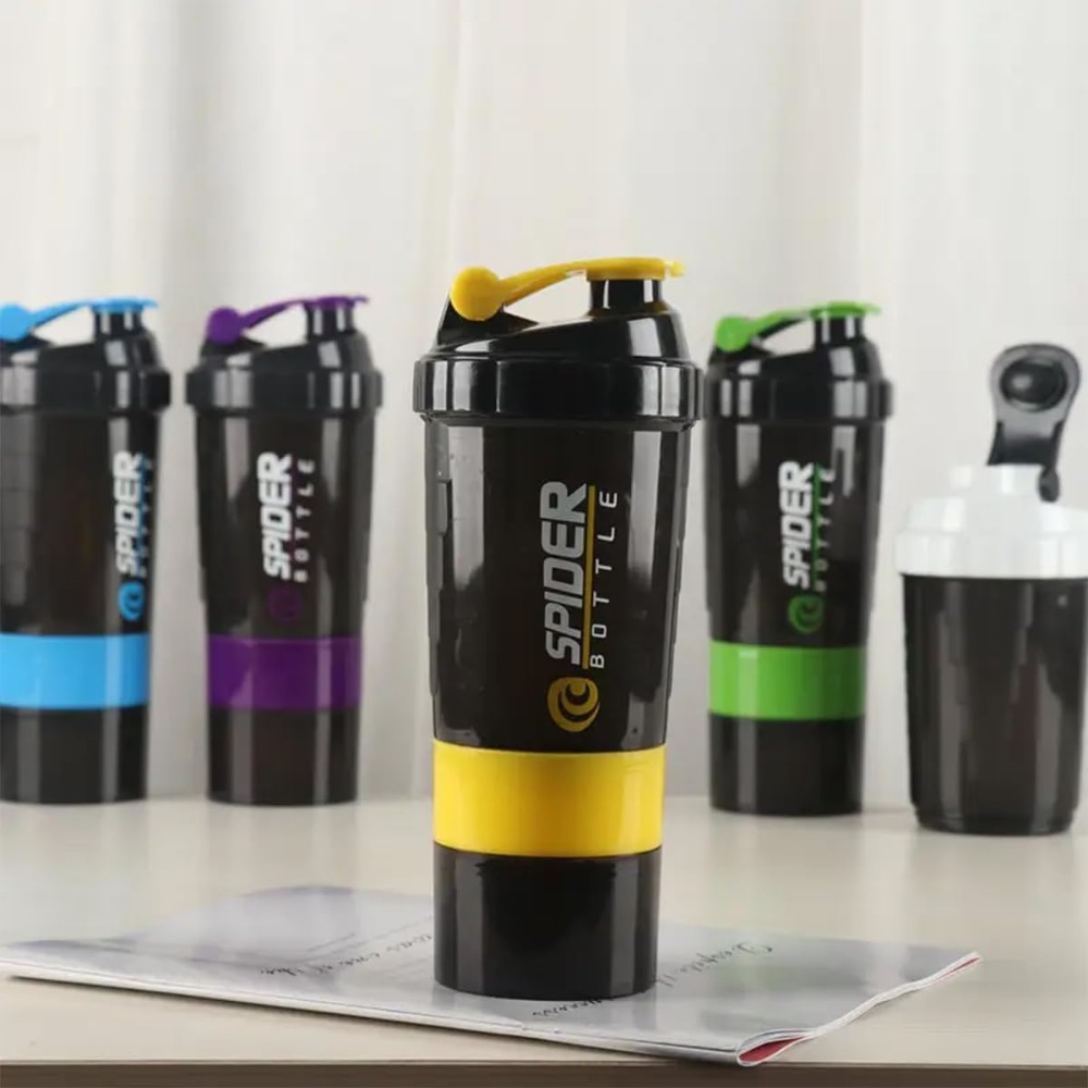 3 lớp Shaker protein Chai Bột  - đánh giá và giá Protein Shaker Bottle