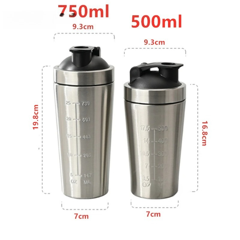 1pcs Stainless Steel Protein P - đánh giá và giá Protein Shaker Bottle