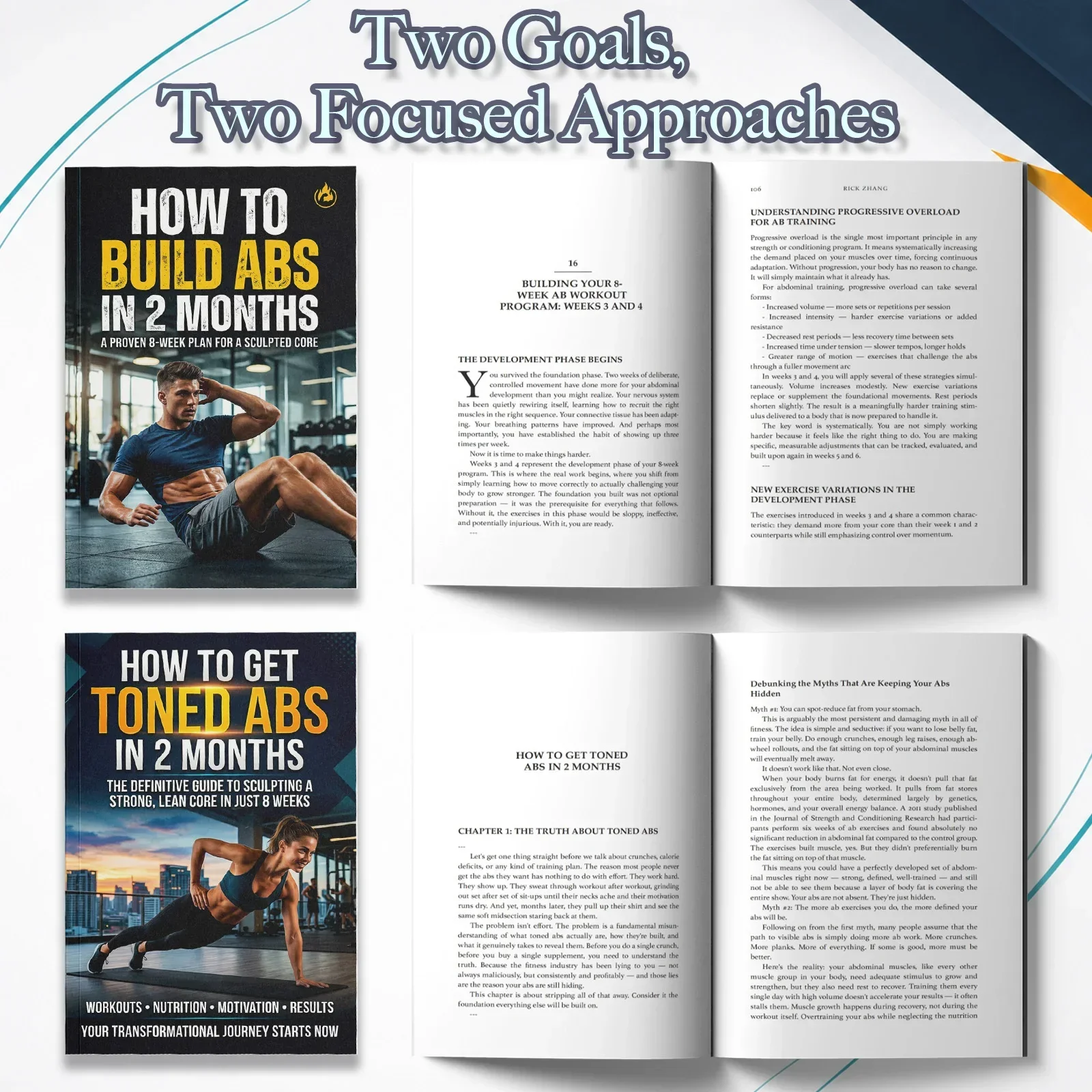 2-Book Abs Training Guide Set  - đánh giá và giá Nutrition Fitness Training
