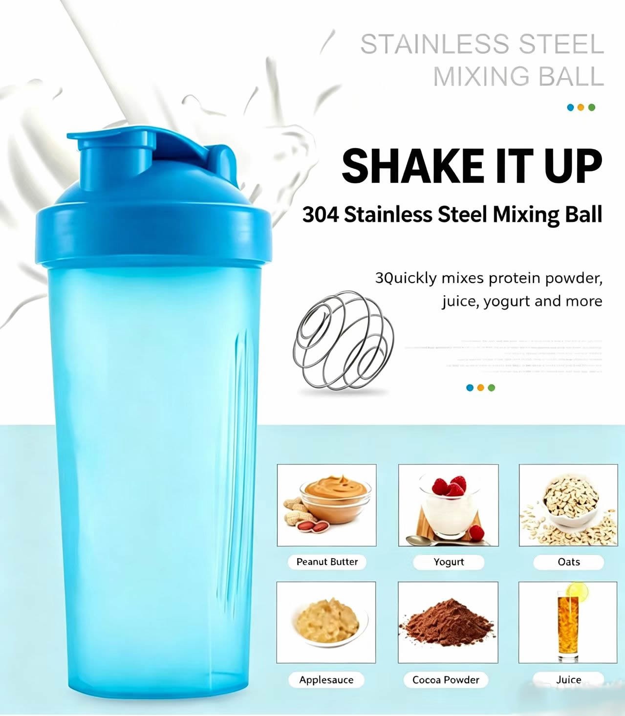 2PCS 20 oz Protein Shaker Bott - đánh giá và giá Protein Shaker Bottle