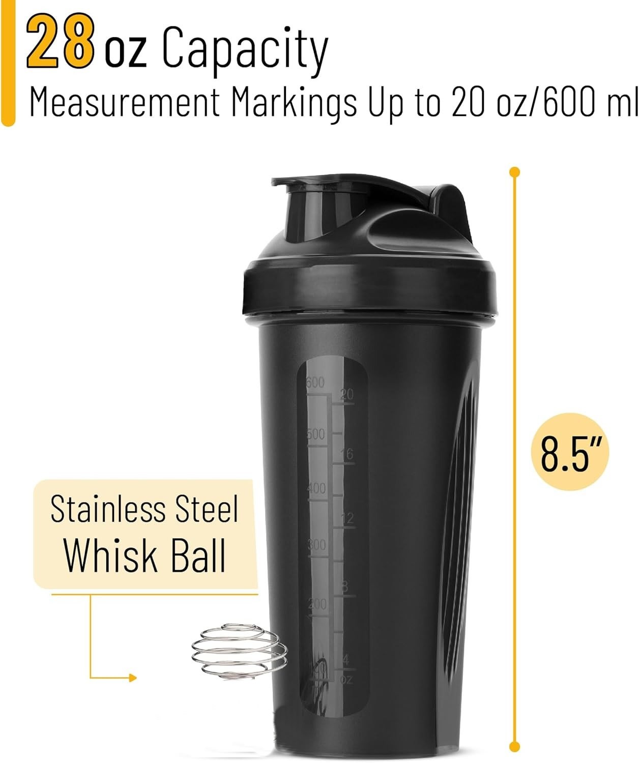 2PCS 20 oz Protein Shaker Bott - đánh giá và giá Protein Shaker Bottle