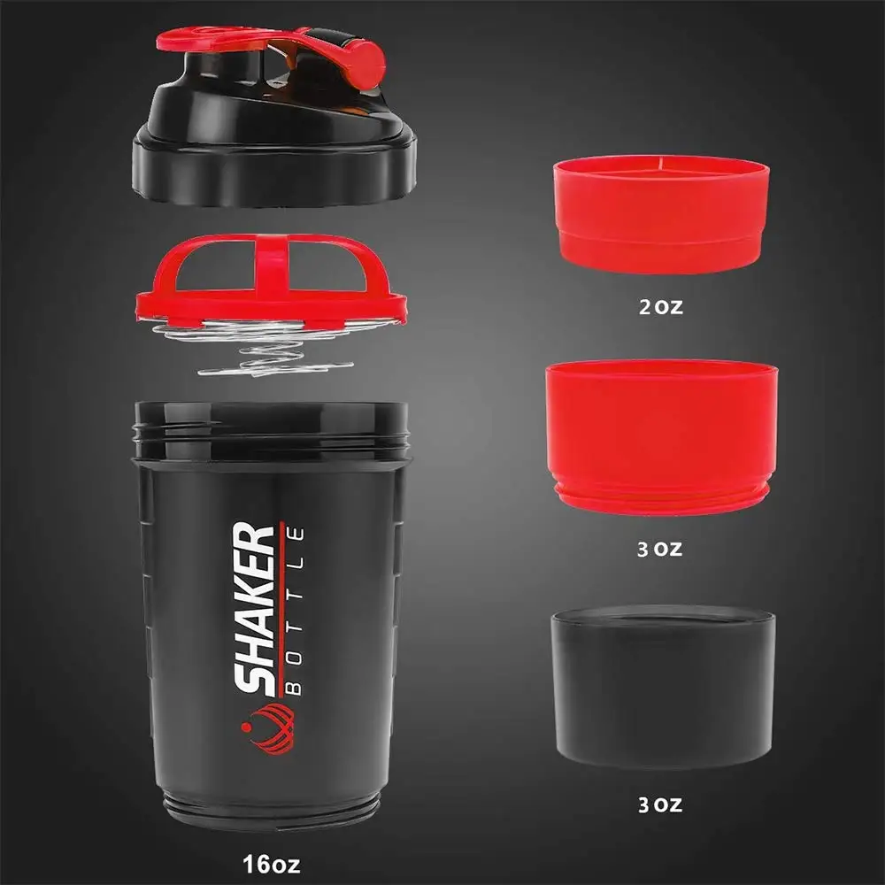 500ml Layered Protein Bottle P - đánh giá và giá Protein Shaker Bottle