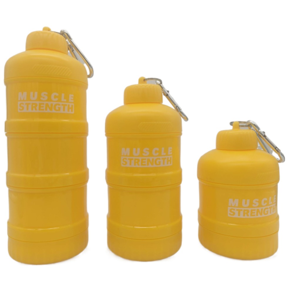 1/2/3-layer Portable Protein P - đánh giá và giá Protein Shaker Bottle