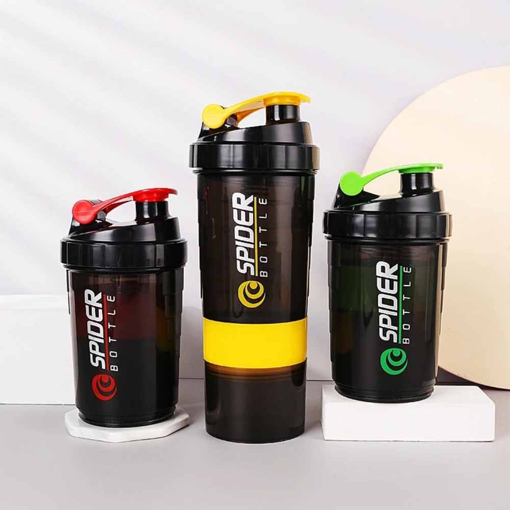 3 lớp Shaker protein Chai Bột  - đánh giá và giá Protein Shaker Bottle