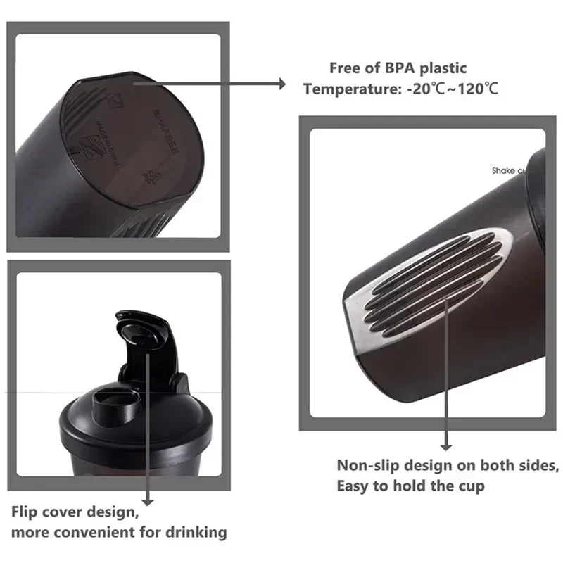 400ml Portable Plastic Drink C - đánh giá và giá Protein Shaker Bottle